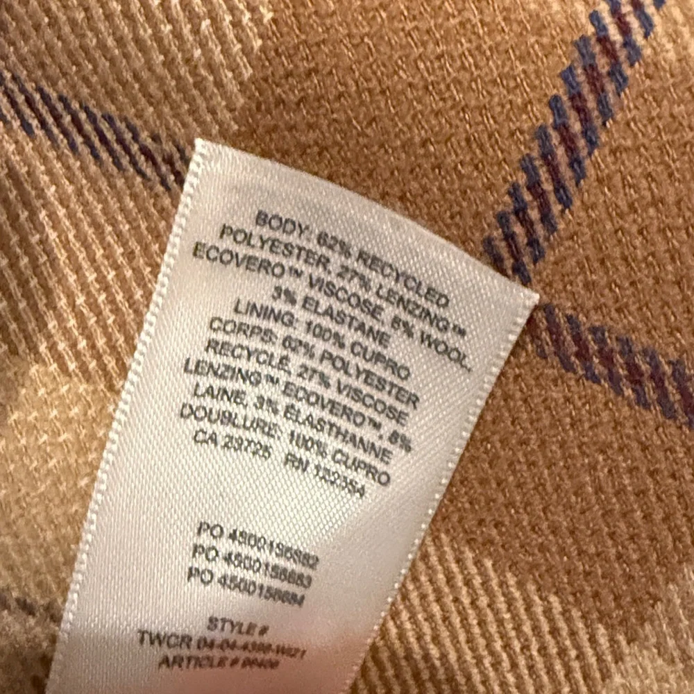 Aritzia Wilfred Margaux Blazer in Tan Plaid - 4 - Picture 4 of 7